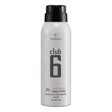 Club 6 Desodorante Antitranspirante Aerossol Masculino 125ml Fragrância Perfumado