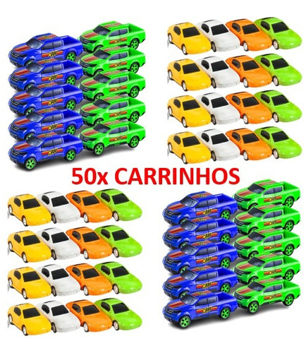 Kit 50 Carrinhos De Brinquedo Prenda Atacado Revenda