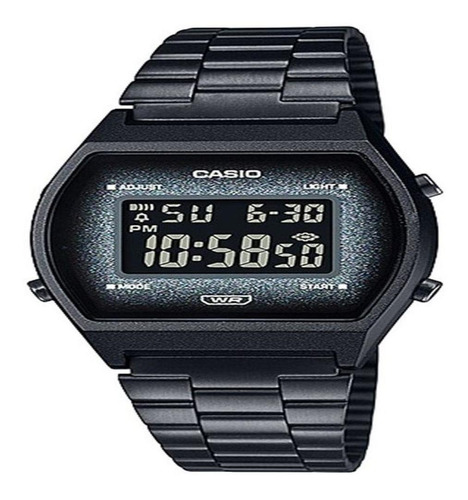 Relógio Casio Feminino Vintage Gliter Preto B640wbg-1bdf