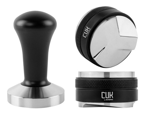 Kit Café Tamper Barista + Distribuidor Café Acero Inoxidable