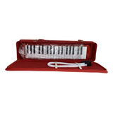 Melodica 32 Notas Estuche Rigido Rojo Scorpion