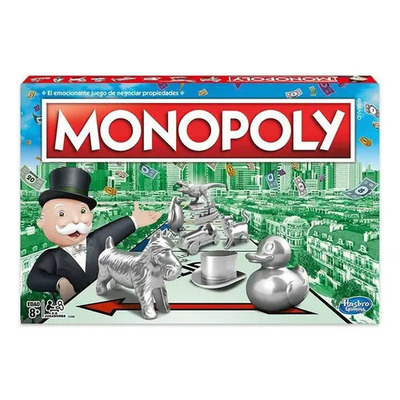 Juego de Mesa Monopoly Clásico Estrategia 2-8 Jugadores Monopolio | Envío gratis