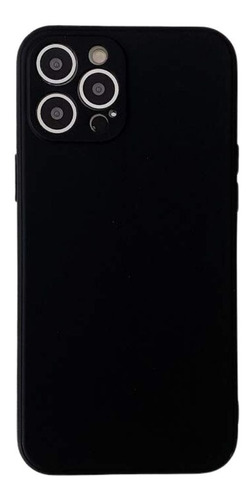 Carcasa De Silicona Para iPhone 12 Con Protección Camara