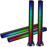2 Barras Luces Sensor Sonido Led Multicolor Portatil 