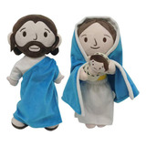 2pcs Jesus Virgin Mary Peluche Muñeca Niños Cumpleaño Regalo