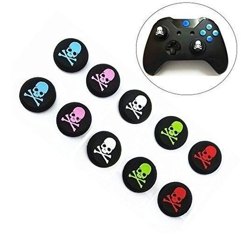 4 Gomas Grips Protector Joystick Xbox One Ps4 Ps3 Calavera