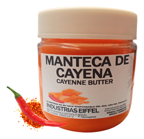 Manteca De Pimienta De Cayena  - 170g Apto Cosmética