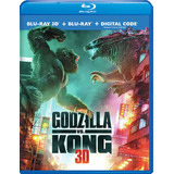 Godzilla Vs Kong Pelicula Blu-ray 3d + Blu-ray