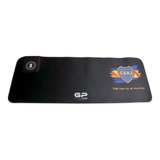 Mouse Pad Gamer Boca Junior Rgb Carga Celular Inalámbrico