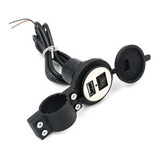 Cargador Adaptador Moto Usb Interruptor Impermeable Original