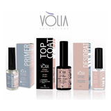 Kit Vòlia Para Unhas - Primer + Desidrat + Top Coat Nf