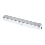 03 Ralo Linear Inox Oculto 6x50cm Coletor Branco Com Tela