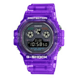 Reloj Hombre Casio Dw-5900jt-6dr G-shock Color De La Correa Lila Color Del Bisel Lila Color Del Fondo Gris