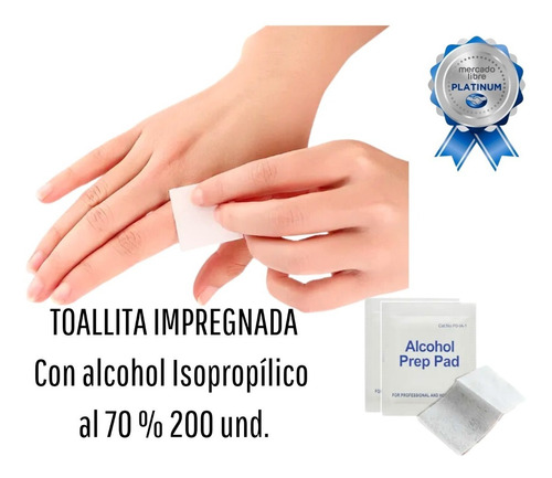 Toallitas Desinfectantes Con Alcohol Isopropílico 70%