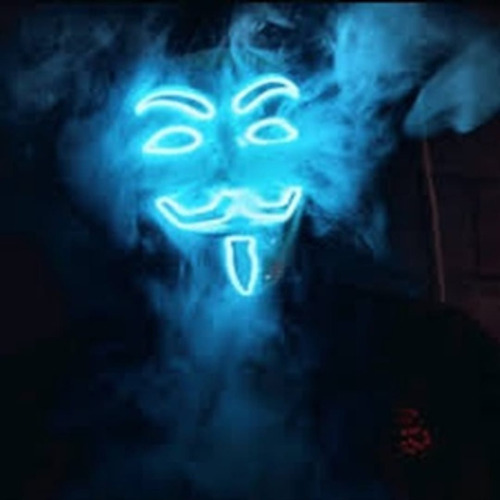 Máscara Com Led - V De Vingança - Anonymous