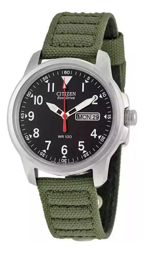 Relógio Citizen Garrison Eco-drive 37mm Bm8180-03e + Nato