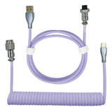 Cable De Datos De Tipo C A Usb, Cable Enrollado Para Teclado