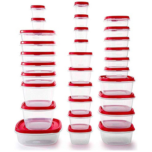 Rubbermaid Easy Find Tapas Ventiladas Sin Bpa, Contenedores