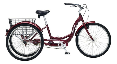 Triciclo Schwinn Meridian 26p  Para Adulto Color Cereza