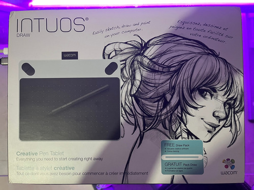 Tableta Digitalizadora Wacom Intuos Draw Ctl-490 White