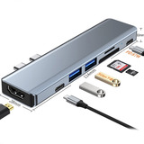  Adaptador Dock Hub Hdmi 4k Usb-c Para Macbook Pro Air M1