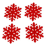 Mantel Individual Navideño Con Forma De Copo De Nieve Para M
