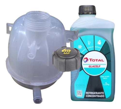 Kit Vaso Recuperador Y Liquido Refrigerante Total Clio 2