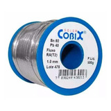 Solda Estanho 60x40 Fio 1.0mm C/ Fluxo Ra (t2) 500g - Cobix