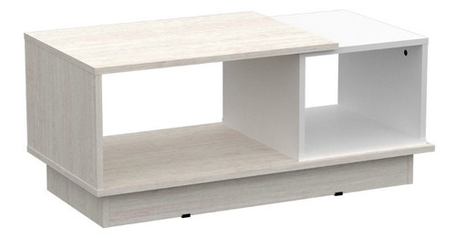 Mesa De Centro Ratona Milenial 90 X 45 X 39 Mosconi Color Venezia - Blanco