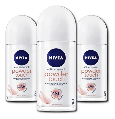 Nivea Powder Touch Roll On- Desodorante Antitranspirante, Al