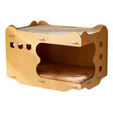 . Casa Rascadora Cat Scratcher Hideout De Doble Capa,