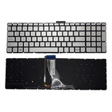 Teclado Plata Hp 15-as 17-w061la