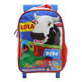 Mochila Escolar La Granja De Zenón Carro Sonido Lola Y Pepe