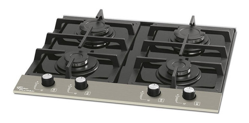 Fogão Cooktop Gás Fischer Platinium 20874-25481 Vidro Preto