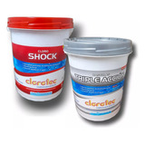 Pastillas Triple Accion 5 Kg + Cloro Shock 5 Kg Clorotec