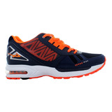 Pontiac Tenis Correr Marino/naranja/blanco Para Hombre 78771