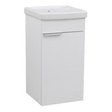 Gabinete Lavanderia Madeira Tanque 75x38cm Branco Celite