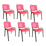 Silla Fija Apilable X6 Con Plástico Liso Para Oficinas Salon