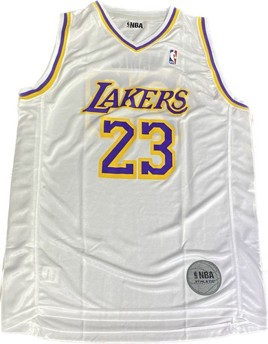 Camiseta Basquet Nba Los Angeles Lakers Lebron James Blanca