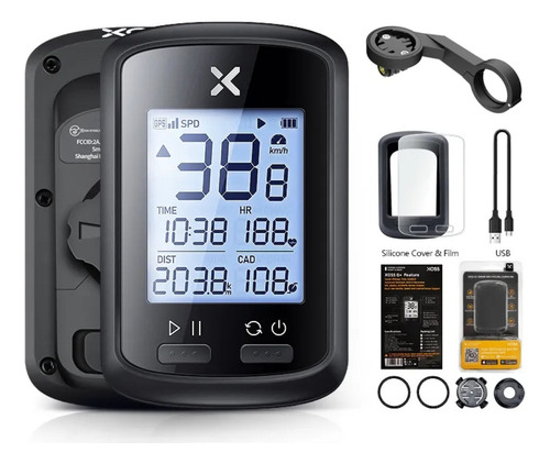 Ciclocomputador Velocímetro Gps Bike Xoss G+ Case + Suporte