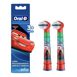 Refil Para Escova Elétrica Disney Carros 2 Unid Oral B 2 Un