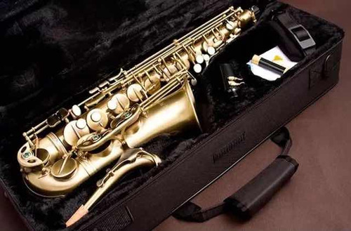 Saxofone Alto Eb Eagle Sa500-vg Envelhecido