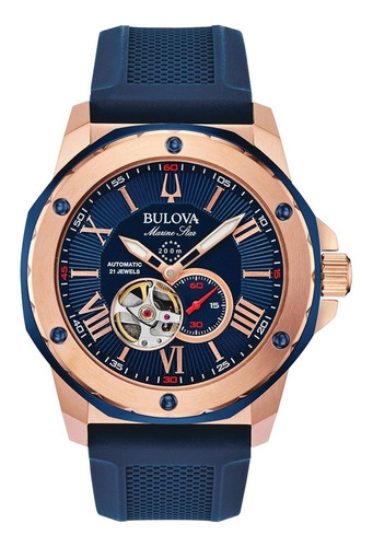 Relojes Bulova Marine Star Open Heart Originales Time Square