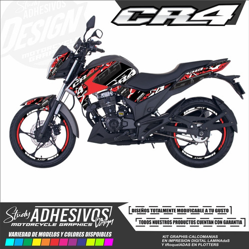 Calcomanias Akt Cr4 Personalizadas Kit De Stickers