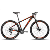 Bicicleta Aro 29 Gts Pro M5 Intense 24 Marchas Freio A Disco Cor Preto/vermelho Tamanho Do Quadro 19