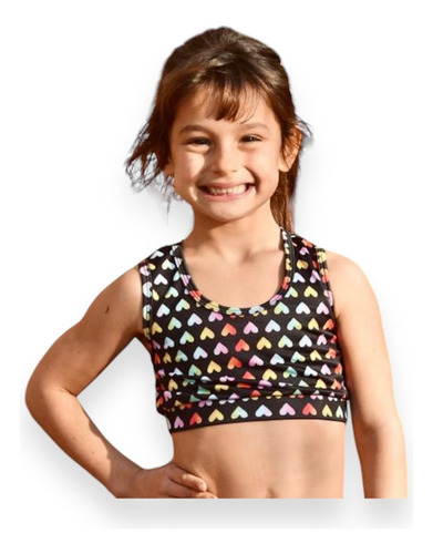 Top Deportivo Amazing Chic Corazones Uv Upf50 Niña Y Mujer