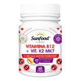 Vitamina B12 + K2 Mk7 400mg 60 Softgels Sunfood