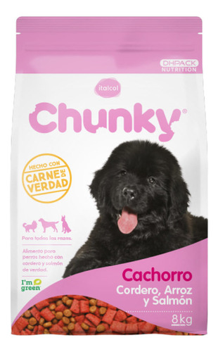 Alimento Para Perro Chunky Cachorro Cordero Arroz Salmon 8 K