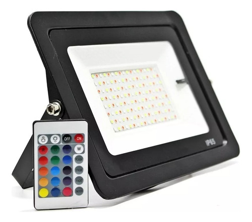 Reflector Led Rgb Exterior 100w Control Remoto Colores 220v