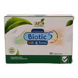 Biotic 5 Kids & Teens Probióticos 30 Cápsulas